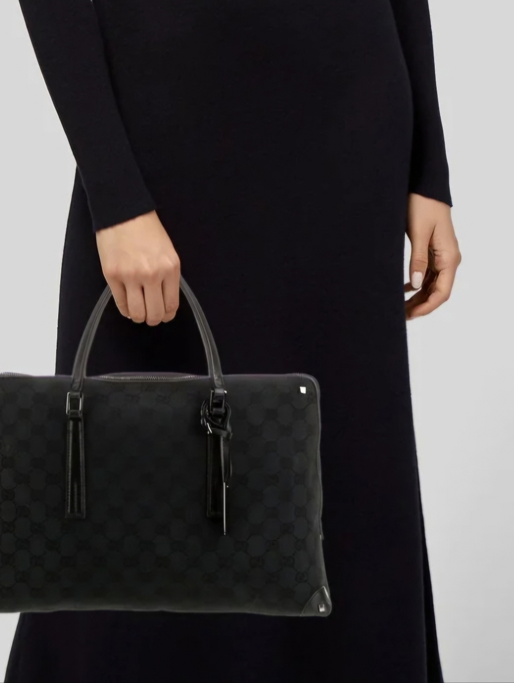Gucci Black GG Logo Tote Bag - Picture 6 of 6